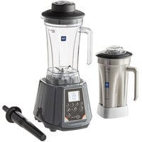 AvaMix BL2E64S 2 hp Commercial Blender with Digital Touchpad Control, Timer, 64 oz. Stainless Steel Jar, and 64 oz. Tritan™ Plastic Jar - 120V