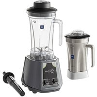 AvaMix BL2T64S 2 hp Commercial Blender with Toggle Control, 64 oz. Stainless Steel Jar, and 64 oz. Tritan™ Plastic Jars - 120V