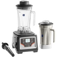 AvaMix BX2100ES 3 1/2 hp Commercial Blender with Touchpad Control, Timer, 64 oz. Stainless Steel Jar, and 64 oz. Tritan™ Plastic Jar - 120V
