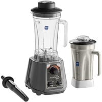 AvaMix BL2VS64S 2 hp Commercial Blender with Toggle Control, Variable Speed, 64 oz. Stainless Steel Jar, and 64 oz. Tritan™ Plastic Jars - 120V