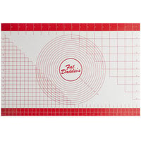 Fat Daddio's SFM-2436 36" x 24" Silicone Non-Stick Baking Work Mat with Circle and Grid Measurements