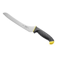 Schraf 9 inch Serrated Offset Bread Knife with Yellow TPRgrip Handle
