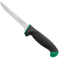 Schraf 6" Green Narrow Stiff Boning Knife with TPRgrip Handle