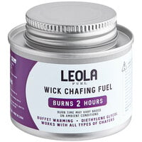 Leola Fuel Premium 2 Hour Wick Chafing Dish Fuel with Safety Twist Cap - 12/Pack