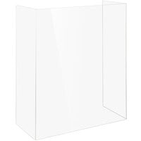Bon Chef 90180 26" x 11" x 36" Clear Acrylic Standalone Hostess Stand Health Safety Shield