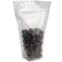 Choice 5" x 8 1/2" 3 Mil Clear Nylon / Linear Low-Density LLDPE Zip Top Stand-Up Pouch with Hanging Hole - 1000/Case