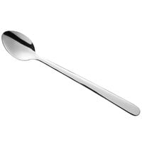 Delco Windsor III by 1880 Hospitality B401SITF 7 3/4" 18/0 Stainless Steel Heavy Weight Iced Tea Spoon - 36/Case