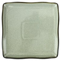 International Tableware LU-22-AS Luna 10" Square Ash Coupe Porcelain Plate - 12/Case