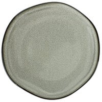 International Tableware LU-7-AS Luna 7" Round Ash Coupe Porcelain Plate - 24/Case