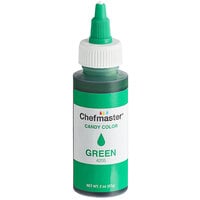 Chefmaster 2 oz. Green Oil-Based Candy Color