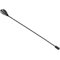 Acopa 13" Black Weighted Bar Spoon