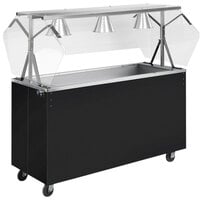 Vollrath 38716 2-Series 60" Black Affordable Portable Cold Food Station with Solid Base