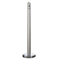 American Metalcraft SPRV1 40" Brushed Stainless Steel Free Standing Smoker Pole and Base