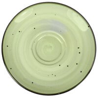 International Tableware RT-2-LI Rotana 6 1/2" Lime Porcelain Saucer - 36/Case