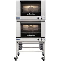 Moffat E27M2/2C Turbofan Double Deck Full Size Electric Convection Oven with Mechanical Controls and Casters - 220-240V, 1 Phase, 6 kW