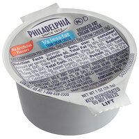 Philadelphia 1 oz. Reduced Fat Cream Cheese Spread Portion Cup - 100/Case