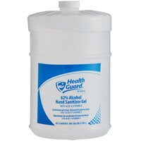 Kutol 5607 Health Guard Flat Top Gallon Dye and Fragrance Free 62% Alcohol Instant Hand Sanitizer Gel