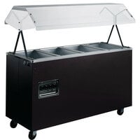 Vollrath 38711 2-Series 60" 4-Well Affordable Portable Hot Food Station with Enclosed Storage
