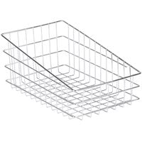Choice 18 1/2" x 11" x 8" Slant Top Wire Bagel / Pastry Basket
