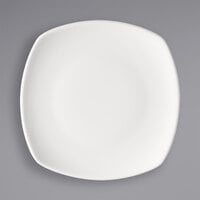 Bauscher by BauscherHepp 711915 Options 5 5/16" Bright White Square Porcelain Flat Coupe Plate - 36/Case