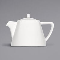 Bauscher by BauscherHepp 714335 Options 11.8 oz. Bright White Porcelain Teapot with Lid - 24/Case
