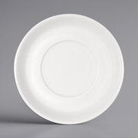 Bauscher by BauscherHepp 116918 B1100 5 1/2" Bright White Round Porcelain Saucer - 36/Case
