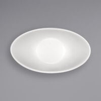 Bauscher by BauscherHepp 713810 Options 2.7 oz. Bright White Oval Porcelain Sauce Dish - 36/Case