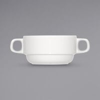 Bauscher by BauscherHepp 112826 B1100 8.5 oz. Bright White Stackable Porcelain Bouillon Cup - 36/Case
