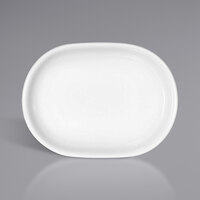 Bauscher by BauscherHepp 544050 Bonn 4 5/16" x 3 3/16" Bright White Oval Porcelain Dish - 36/Case