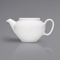 Bauscher by BauscherHepp 284351 Come4Table 18.6 oz. Bright White Porcelain Teapot - 24/Case
