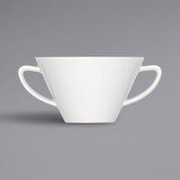 Bauscher by BauscherHepp 712726 Options 8.8 oz. Bright White Porcelain Soup Cup with Handles - 36/Case