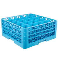 Carlisle RG25-314 OptiClean 25 Compartment Glass Rack with 3 Extenders