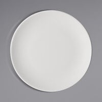 Bauscher by BauscherHepp 711220 Options 7 15/16" Bright White Round Porcelain Flat Coupe Plate - 36/Case