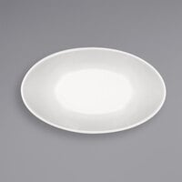 Bauscher by BauscherHepp 713364 Options 9.1 oz. Bright White Porcelain Oval Sauce Boat - 24/Case