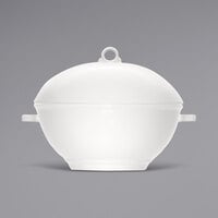 Bauscher by BauscherHepp 283727 Come4Table 67.6 oz. Bright White Porcelain Tureen with Lid - 4/Case