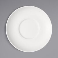 Bauscher by BauscherHepp 716915 Options 5 13/16" Bright White Round Porcelain Saucer - 36/Case