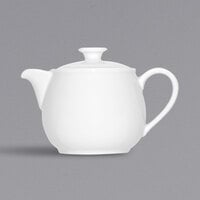 Bauscher by BauscherHepp 544340 Bonn Bright White Porcelain Teapot with Lid - 12/Case