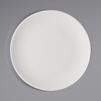 Bauscher by BauscherHepp 711217 Options 6 11/16" Bright White Round Porcelain Flat Coupe Plate - 36/Case