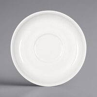 Bauscher by BauscherHepp 546945 Bonn 6 3/16" Bright White Porcelain Saucer - 24/Case