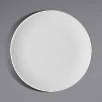 Bauscher by BauscherHepp 711228 Options 11 1/8" Bright White Round Porcelain Flat Coupe Plate - 12/Case