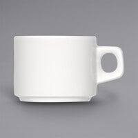 Bauscher by BauscherHepp 115268 B1100 6.1 oz. Bright White Stackable Porcelain Cup - 36/Case
