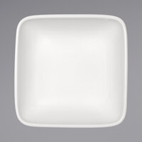 Bauscher by BauscherHepp 113215 B1100 9.1 oz. Bright White Square Stackable Porcelain Dish - 24/Case