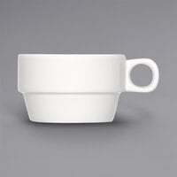 Bauscher by BauscherHepp 115218 B1100 6.1 oz. Bright White Stackable Porcelain Cup - 36/Case