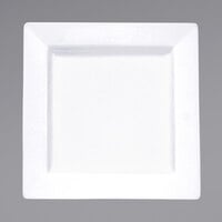 International Tableware EL-6 Elite 6 1/4" Bright White Square Porcelain Plate - 36/Case