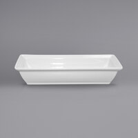 International Tableware EL-83 Elite 8 oz. Bright White Rectangular Porcelain Bowl - 12/Case