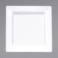 International Tableware EL-7 Elite 7 1/4" Bright White Square Porcelain Plate - 24/Case