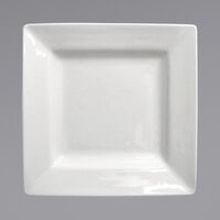 International Tableware EL-210 Elite 9 7/8" Bright White Square Deep Porcelain Plate - 12/Case