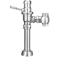 Sloan 3050006 DOLPHIN Chrome Single Flush Exposed Manual Water Closet Flushometer with 1 1/4" Flush Connection and Top Spud Fixture Connection - 1.6 GPF