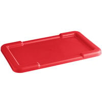 Choice 25" x 15" Red Recessed Lid for Meat Lug / Tote Box