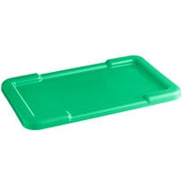 Choice 25" x 15" Green Recessed Lid for Meat Lug / Tote Box